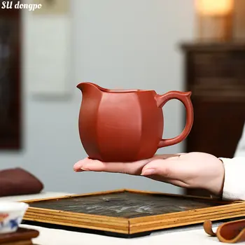 Liela Jauda, Ķīniešu Violetā Māla Tējas Tase Tējas Maisītājs Da Hong Pao Dubļu Skrūvēm Taisnīgu Kausa Augstas Kvalitātes Tējas Komplekts Piederumi