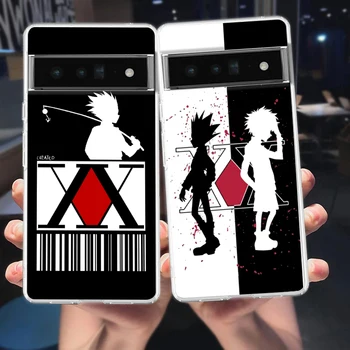 Hunter X Hunter Anime Telefonu Gadījumā Google Pikseļu 8 7 6 Soft Pro TPU Shell Pikseļu 6.A 5 4 5.A 4A 3A XL 5G Silikona Skaidrs Vāciņu
